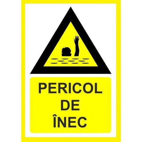 Placuta pericol de inec